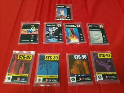 SPACE SHUTTLE MISSION CARDS - NEW SEALED - 8 PACKS - NASA STS 78 82 83 85 87 +
