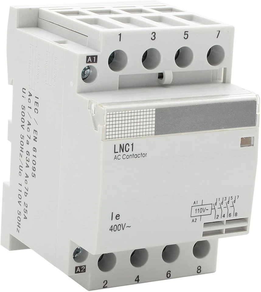 40A Lighting Contactor 4 Pole NO 110 120V Coil IEC 30A, 40Amp, 50A FREE DIN Rail - Image 2 of 4