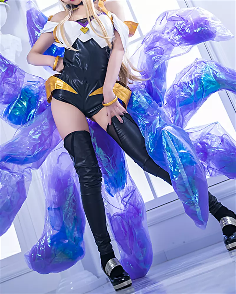 League of Legends KDA Kaisa/Ahri Cosplay Costume Set Women Men Clothing LOL