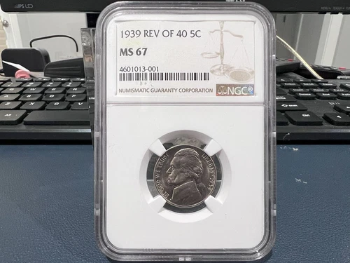 1939 Rev of 40 5c Nickel NGC MS 67 (CE)