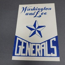 Washington  Lee Generals Lexington VA Virginia 4x6 Scrapbook Shadowbox Artwork