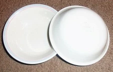 Set 2 Corelle Corning English Breakfast Fruit Berry Bowls blue pink sandstone