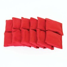 Red/Blue/Green/Yellow Square Cotton Bean Bag 12 Pack Exercise Throw Game 10x10cm