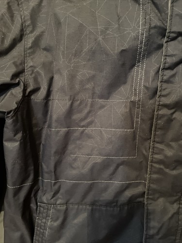 Columbia Youth Rain Jacket Hood Full Zipper Black Size 14/16 - Picture 8 of 12
