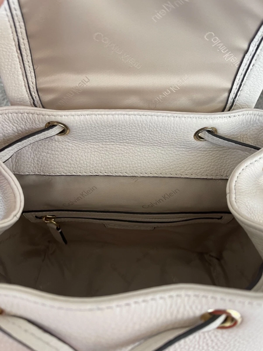 Calvin klein pebble leather cheap backpack