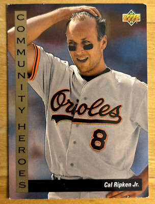1993 Upper Deck Cal Ripken, Jr. Community Heroes Card #36 Orioles HOF Low-Grade
