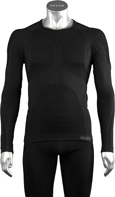 Falke SK AW Long sleeve Mens Black Ski Winter Thermals base layer top M L XL XXL