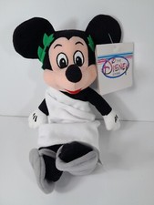 Disney Store Mickey Mouse Toga Greek Bean Bag Plush NWT