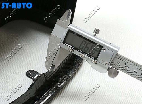 Cubierta de carcasa de espejo retrovisor lateral carbono seco reemplazo para 24-25 Porsche Macan eléctrico EV - Imagen 8 de 8