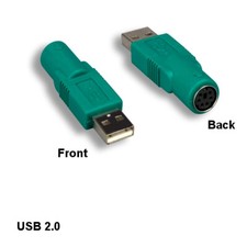 Kentek USB 2.0 Adapter A Male to Mini DIN6 Female Mouse for PC Logitech Mouse