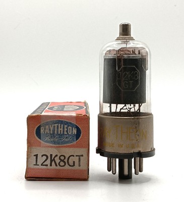 Raytheon 12K8GT Vacuum Tube CV918 NOS Vintage Radio Car Radios 1940s.