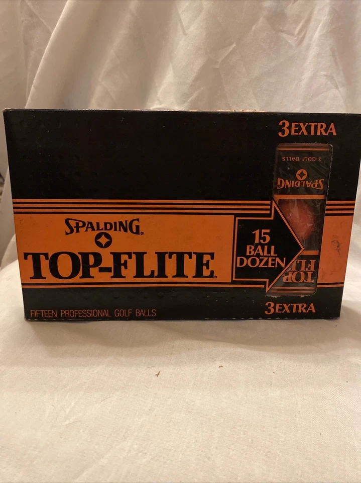 Pelotas de golf Spaulding Top Flite naranja nuevas en caja 3 extras total 15 5 juegos de 3 Foto 2 de 4