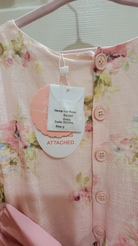 NWT! Dollcake Her Rose Garden Dress Size 9 Pink flower tutu dress Spring Easter - Picture 6 of 11