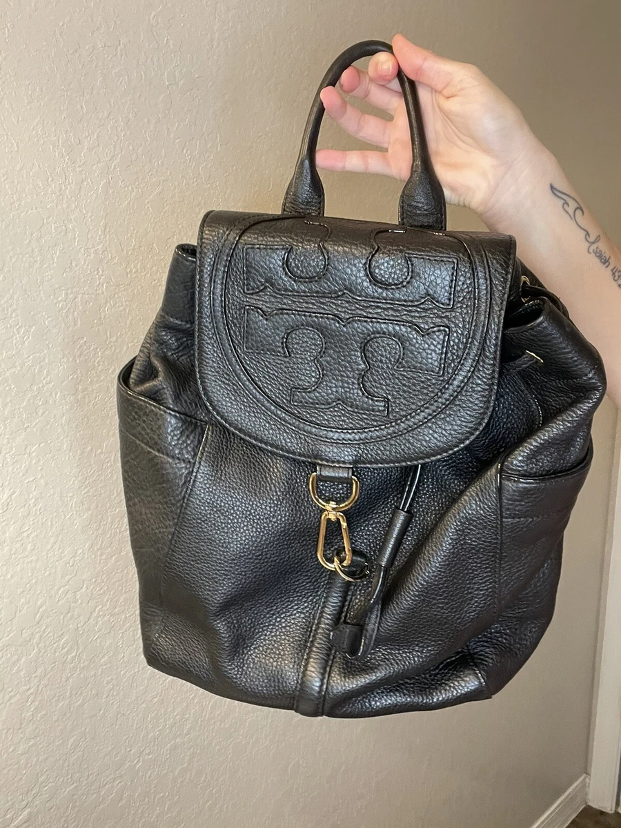 Leather backpack Tory Burch Black in Leather - 34181502