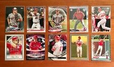 MIKE TROUT Lot Base, Inserts, Holiday, Turkey Red - 10 Baseball Card Lot!