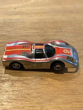 SLOT CAR TYCO Porsche 917 Chrome/Orange with CHASSIS VINTAGE HO Tested With 9v