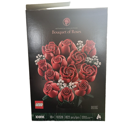 Botanical Collection Bouquet Of Roses Lego 10328 EMPTY BOX ONLY Flowers Red - 第 1/22 張圖片