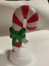 Holiday Time 11" Light Up Tabletop Candy Cane Blow Mold New with Tag