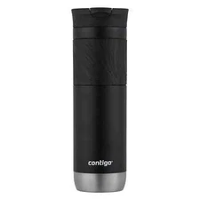 Contigo Byron 2.0 Stainless Steel Travel Mug with SNAPSEAL Lid and Grip, Black,