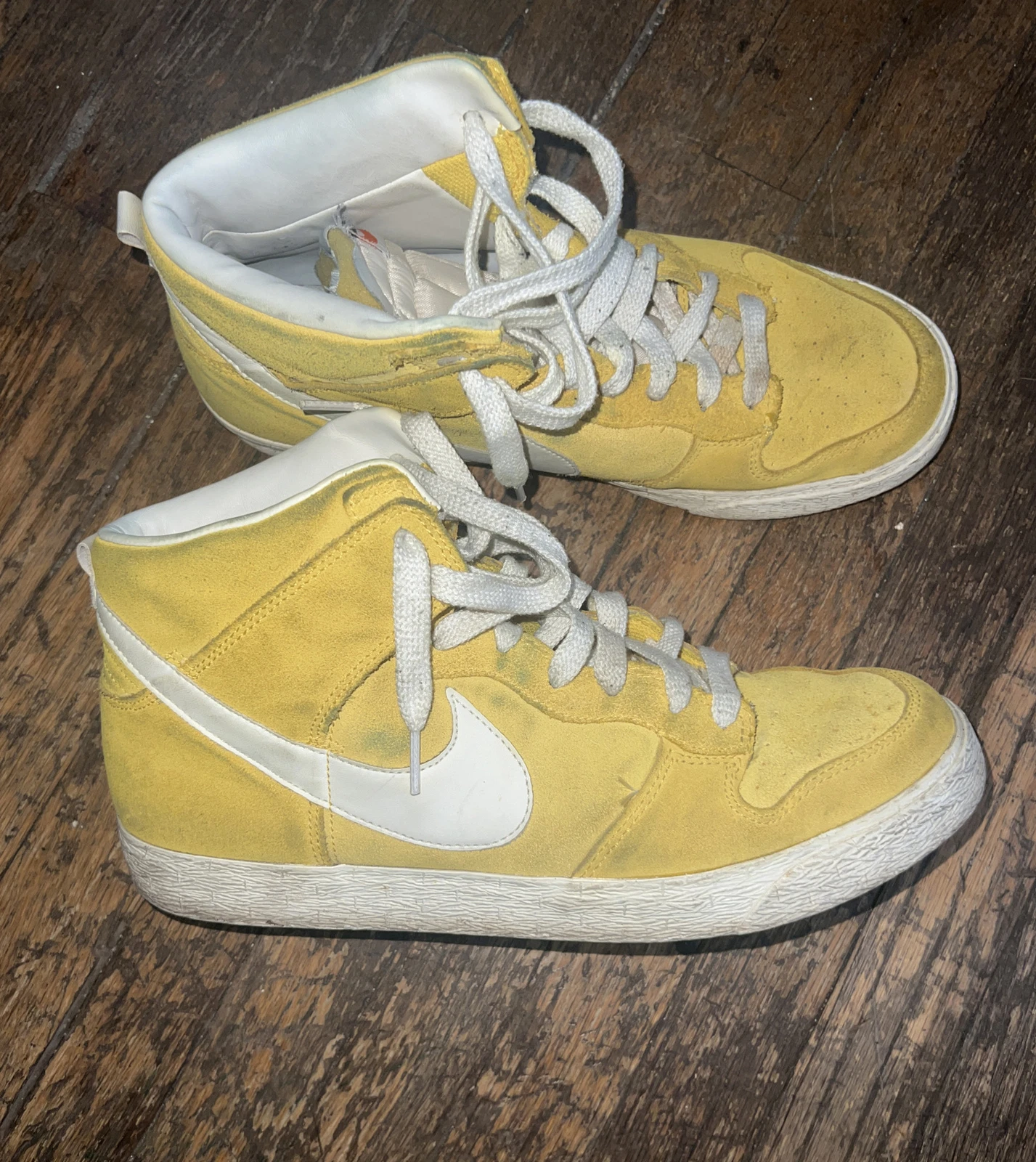 RARE ! NIKE DUNK HIGH AC BLAZER HYBRID 2010 taille 11 blanc cassé supreme jumbo sacai