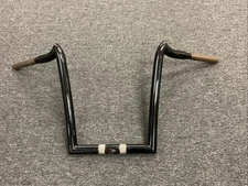 KST Kustoms Double Trouble 14” Rise Polished Black Handlebars - 2715750 TBW