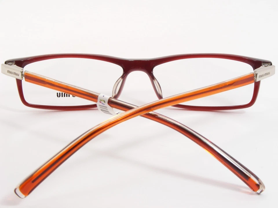 MIU MIU VMU03A 2BE-1O1 Borgoña ÚNICAS GAFAS 51-14-135mm (NOTAS) Foto 3 de 4