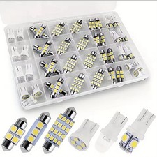 42pc Super Bright White LED Interior Light Bulb Kit for Car Truck Dome Map T10