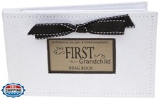 Grandparent Gift Co. First Grandchild Brag Book or Photo Album for New Grandp
