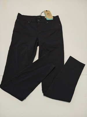 NWT prAna Briann Pants Women 4 Black Zion Stretch Hiking Travel Slim Regular