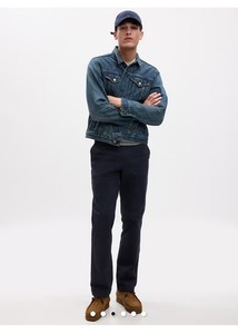 Modern Straight Khakis Gap pants Navy 32x36 straight Fit TALL