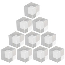 10 Pcs Transparent Acrylic Display Riser Jewelry Stand Clear Cube Blocks Square