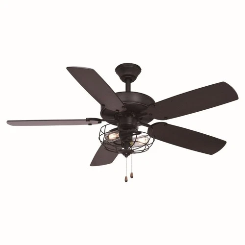Reed 2-Light Ceiling Fan in Farmhouse Style 20 Inches Tall and 48 Inches Wide - Picture 7 of 10
