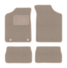 Fußmatten Automatten Velours Beige für Peugeot 106 1991-2003 4-tlg