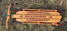 Vintage Speedaway Sled With Steel Runners