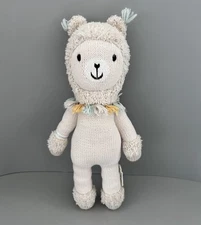 Cuddle + Kind Lucas the Llama Plush Stuffed Animal Handmade Knitted Peru