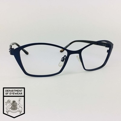 SPECSAVERS Brille SATIN BLAU RECHTECKIG Brillengestell MOD: SELENCE 25671834