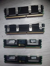 DDR2 667 FB-Dimm Ram 6 Gb  mit Kühlrippe Kingston 2x2 GB + Transcend 2 X 1 Gb