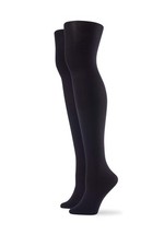 No nonsense Women's Expantech Opaque -Tights XX-Large Black/Black - 2 Pair Pack