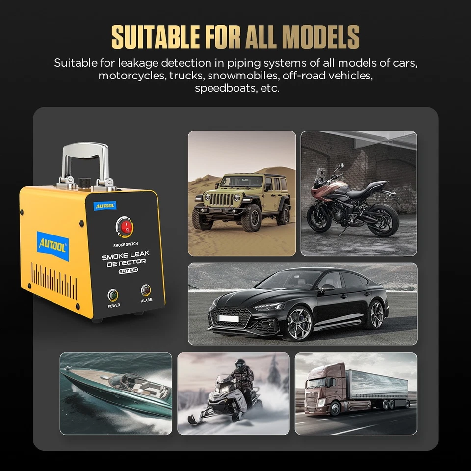 EVAP Machine Smoke Leak Detector Automotive Car Pipe Vacuum Diagnostic Tester UK - Image 4 of 4