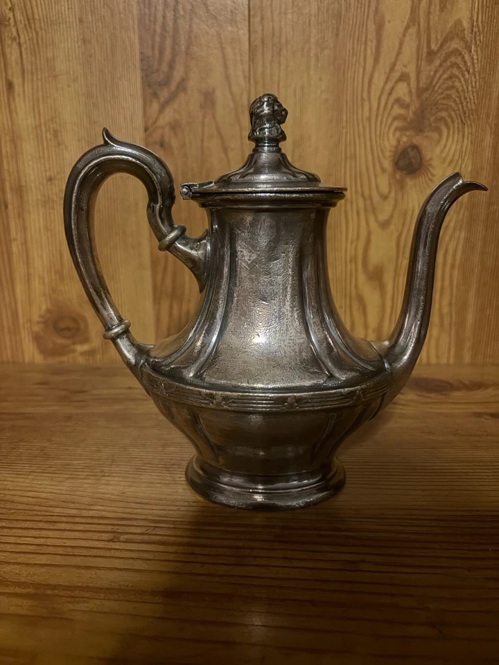 Винтажный 1930-е R Wallace Серебряный Припаянный Чайник Стивена с Крышкой - Изображение 2 из 4