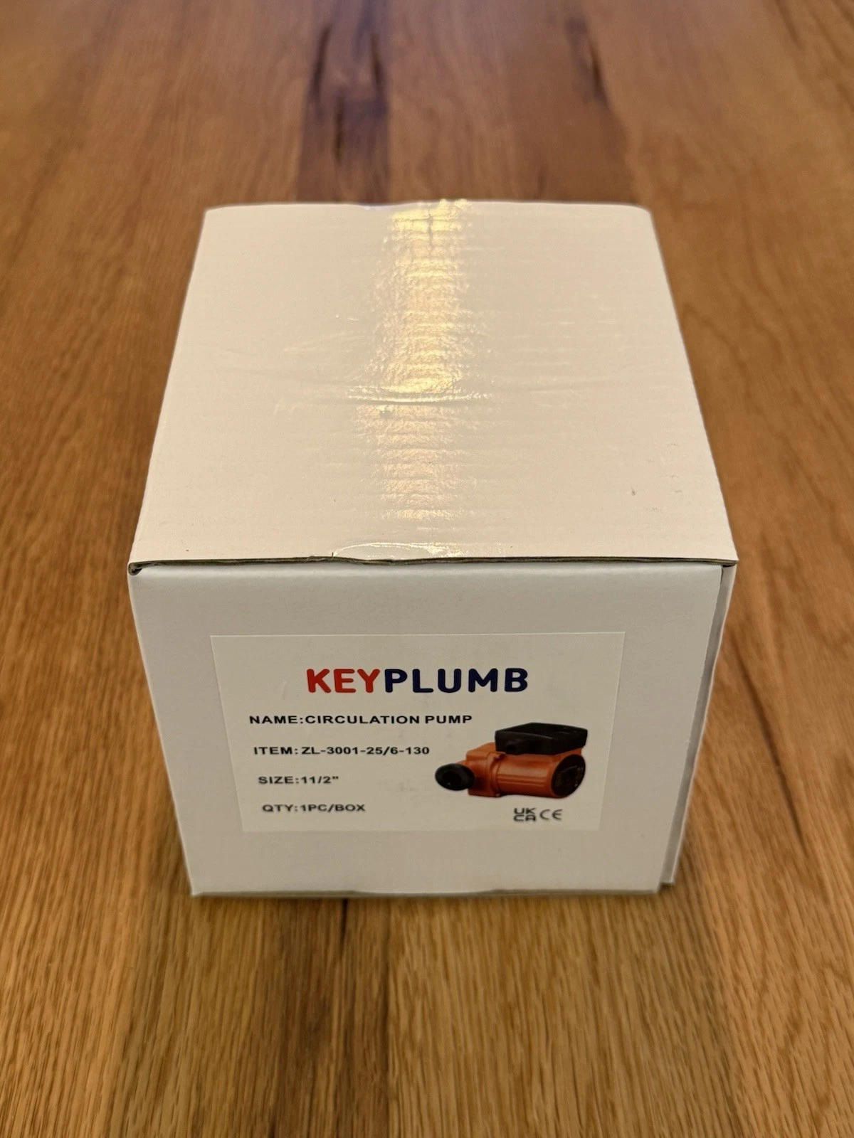 Keyplumb Circulation Pump 1 1/2 Inch ZL-3001-25/6-130 - Brand New Boxed 3
