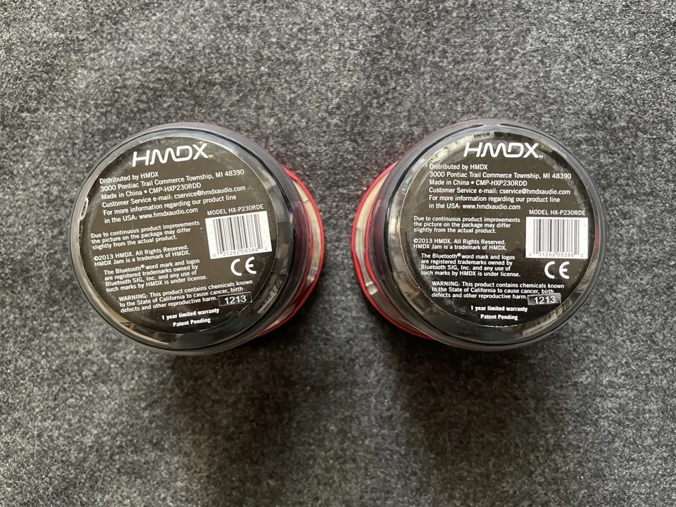 Jam Classic Bluetooth Wireless Speaker (2) HMDX Red Charger Cord NOS - Image 3 of 3