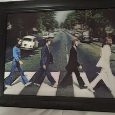 Beatles Abby Road 3D Hologram 18” x 14” With Black Frame