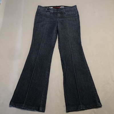 Banana Republic Jeans Boot Cut Mid Rise Women's 26 R (meas 30''x 29'') Dark Blue