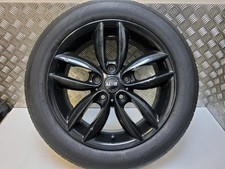 MINI R60 Countryman 17" Black Double Spoke R124 Alloy Wheel Rim and Tyre 9803726