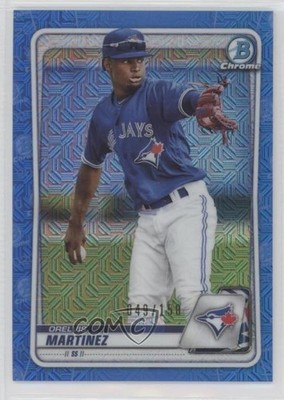 2020 Bowman Chrome Prospects Mega Box Blue Mojo Refractor Orelvis Martinez 10nl