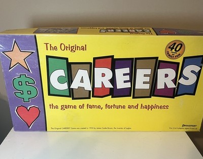 The Original Careers Board Game 1997 Pressman Missing Score Pad Incomplete