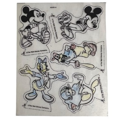 Vtg Disney Shrinky Dinks Mickey Mouse Goofy Donald Duck Daisy 8'' x 10''