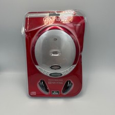 Durabrand CD-566 Portable CD Player Silver Red New Sealed with Headphones