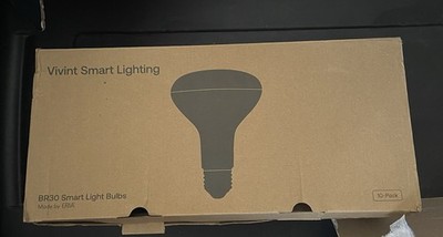 NEW Vivint Smart Lighting White LED BR30 Dimmable Bulbs 10 Pack VS-SMRTBLBT-B30